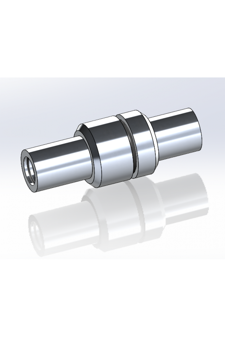 In-line filter housing with tubing and connections